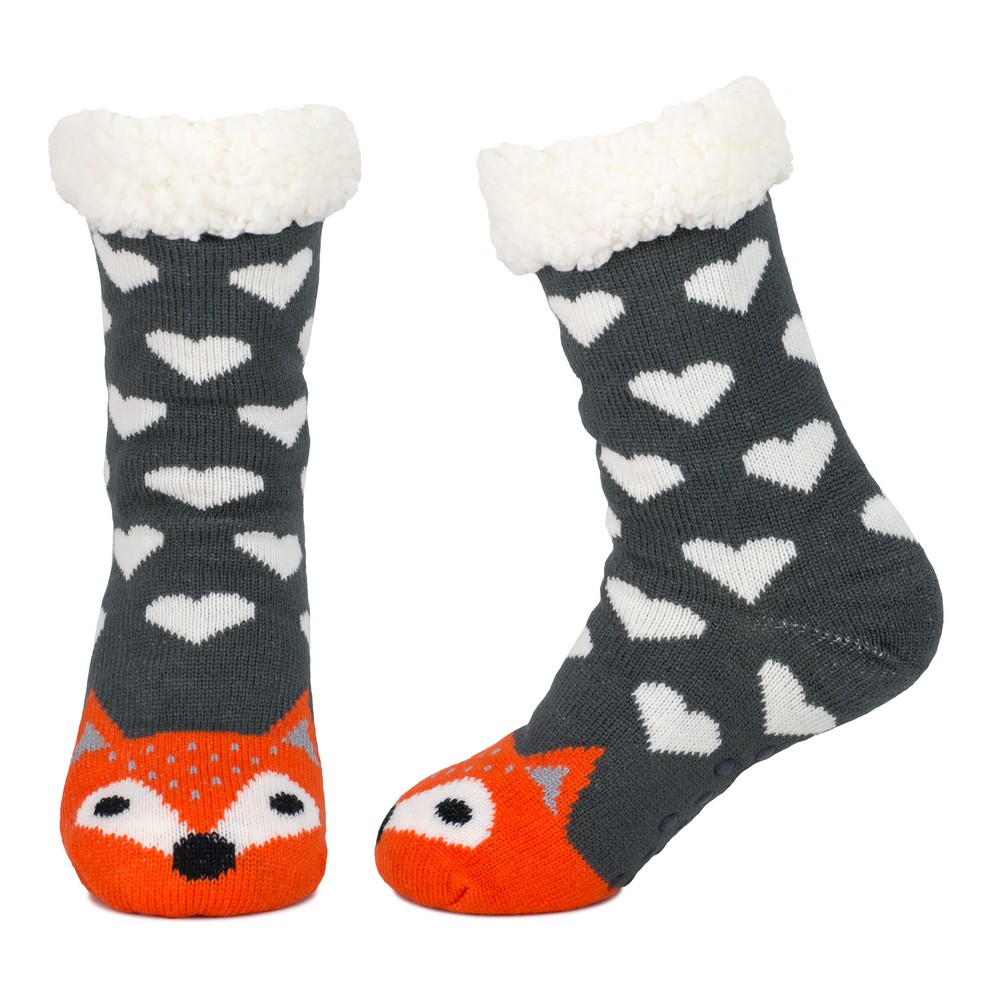 Socks acrylic cosy fox grey - Image 2