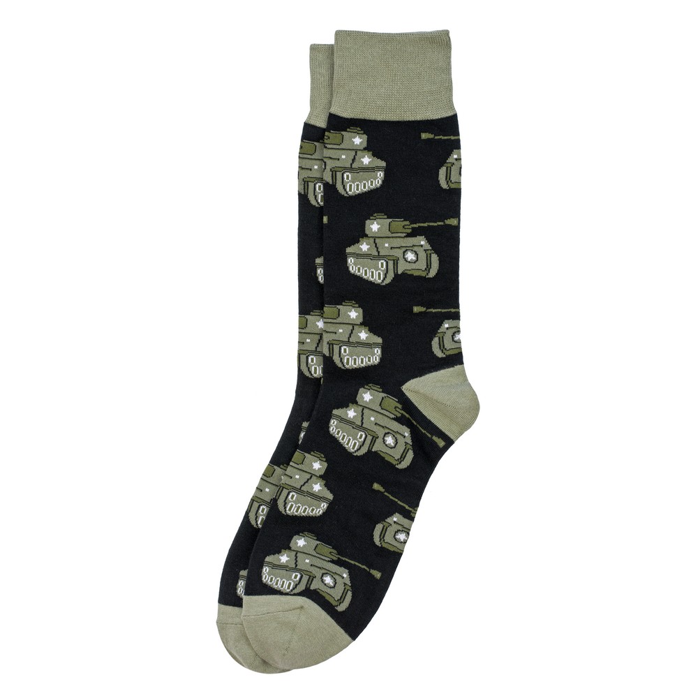 Socks cotton & spandex gents tank green