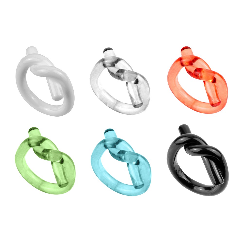 Ring acrylic knot multicolour