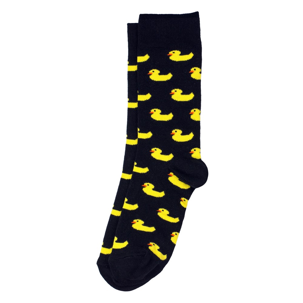 Socks cotton gents rubber duck black
