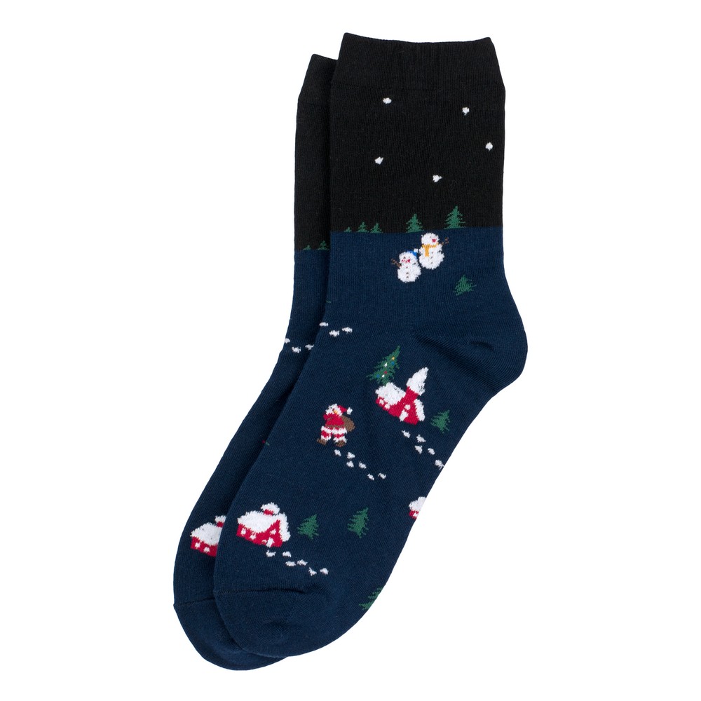 Socks cotton & spandex north pole navy blue