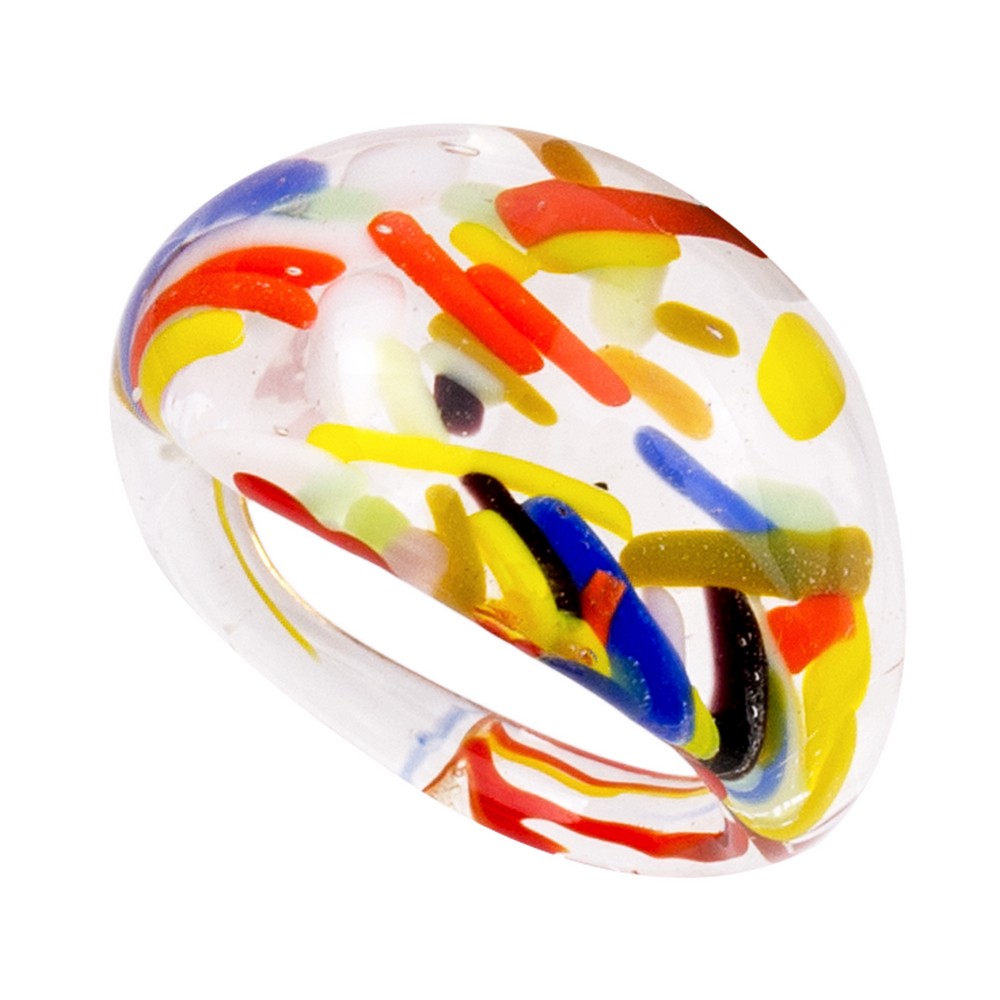 Ring glass mikado multicoloured