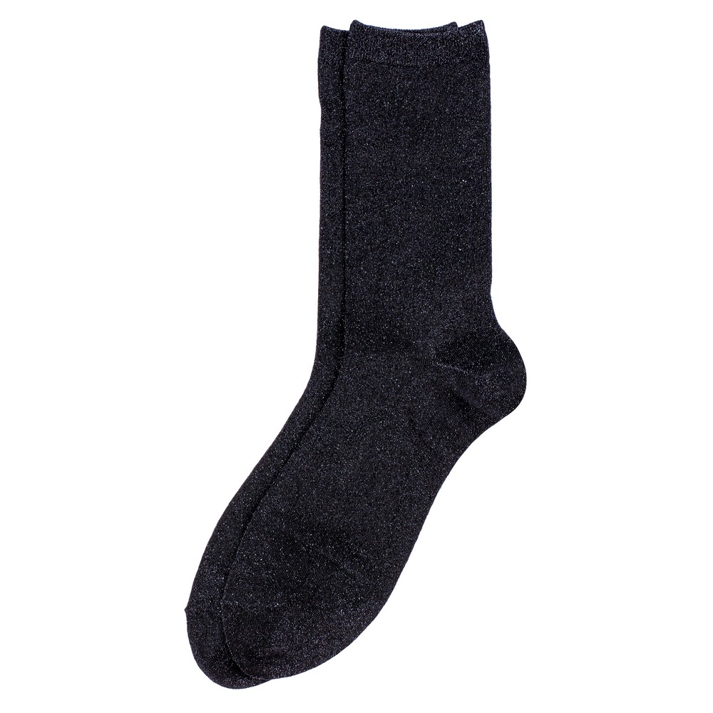 Socks lurex & spandex glitter black