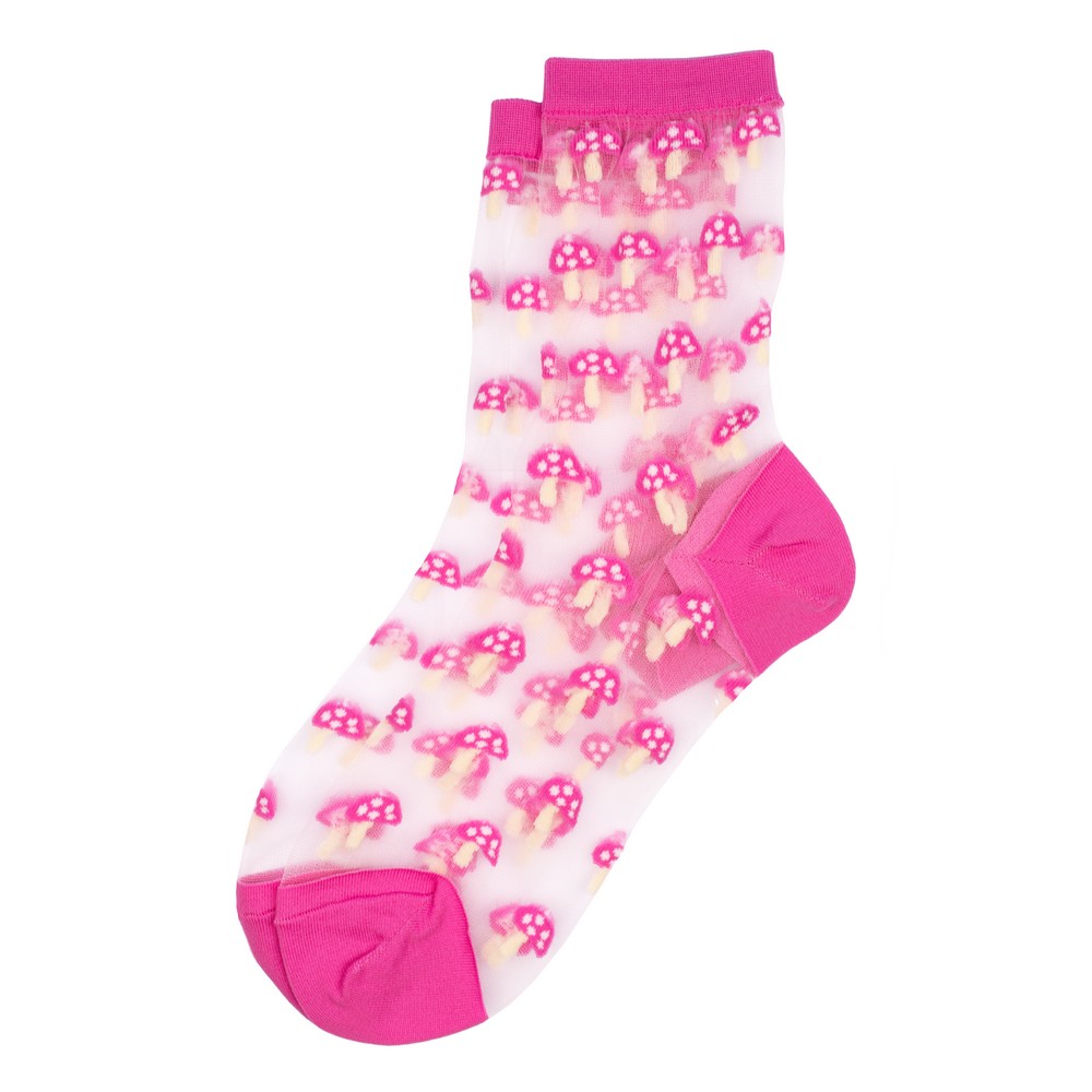 Socks sheer mushroom pink