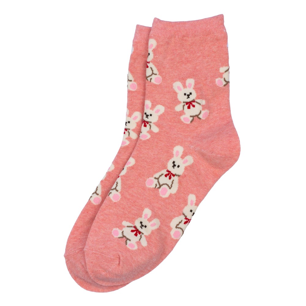Socks cotton & spandex cuddle bunny pink