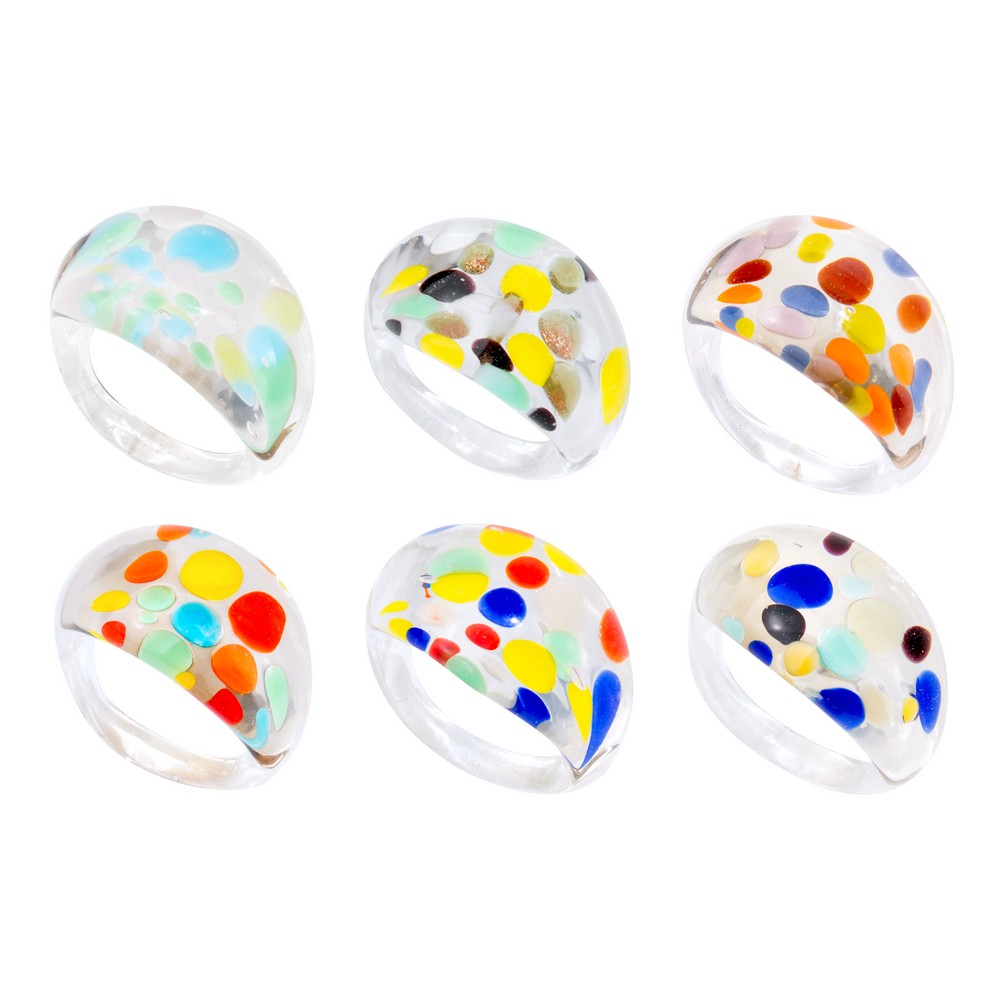 Ring glass spot on assorted colours