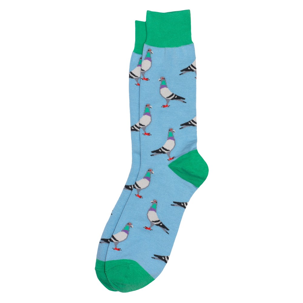 Socks cotton & spandex gents pigeon blue