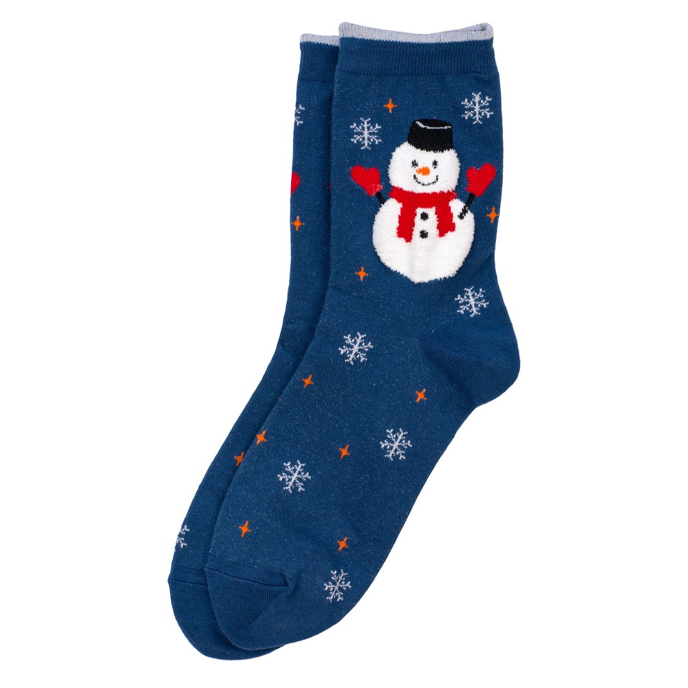 Socks cotton & spandex snowman