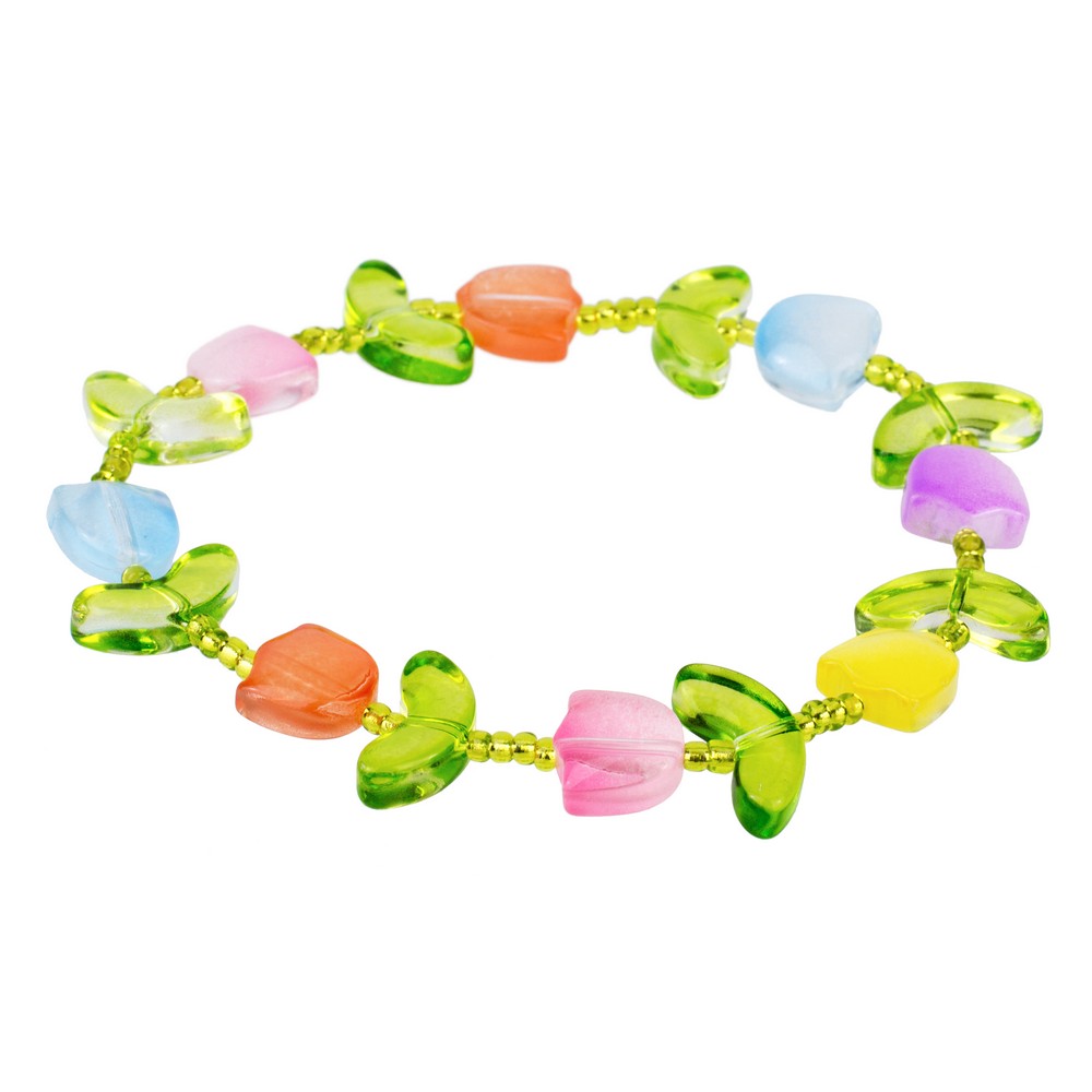 Bracelet glass tulip multicoloured