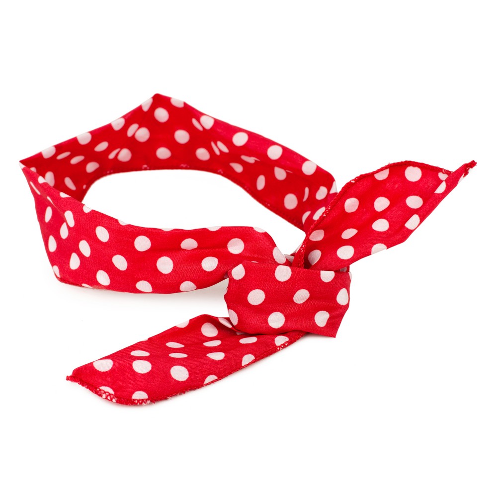 Hairwear polka dot red