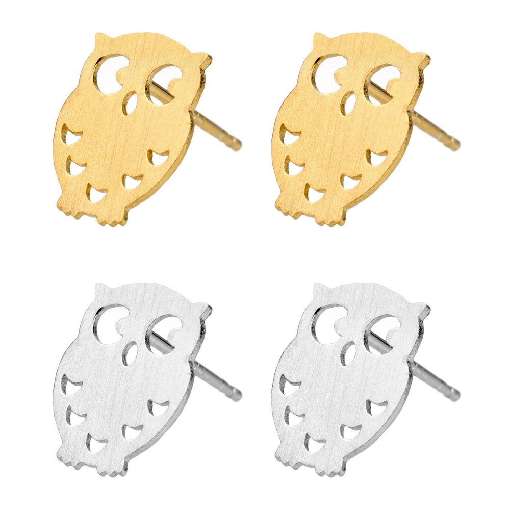 Stud earring owl