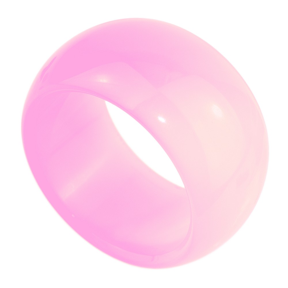 Ring stone agate rose quartz pink