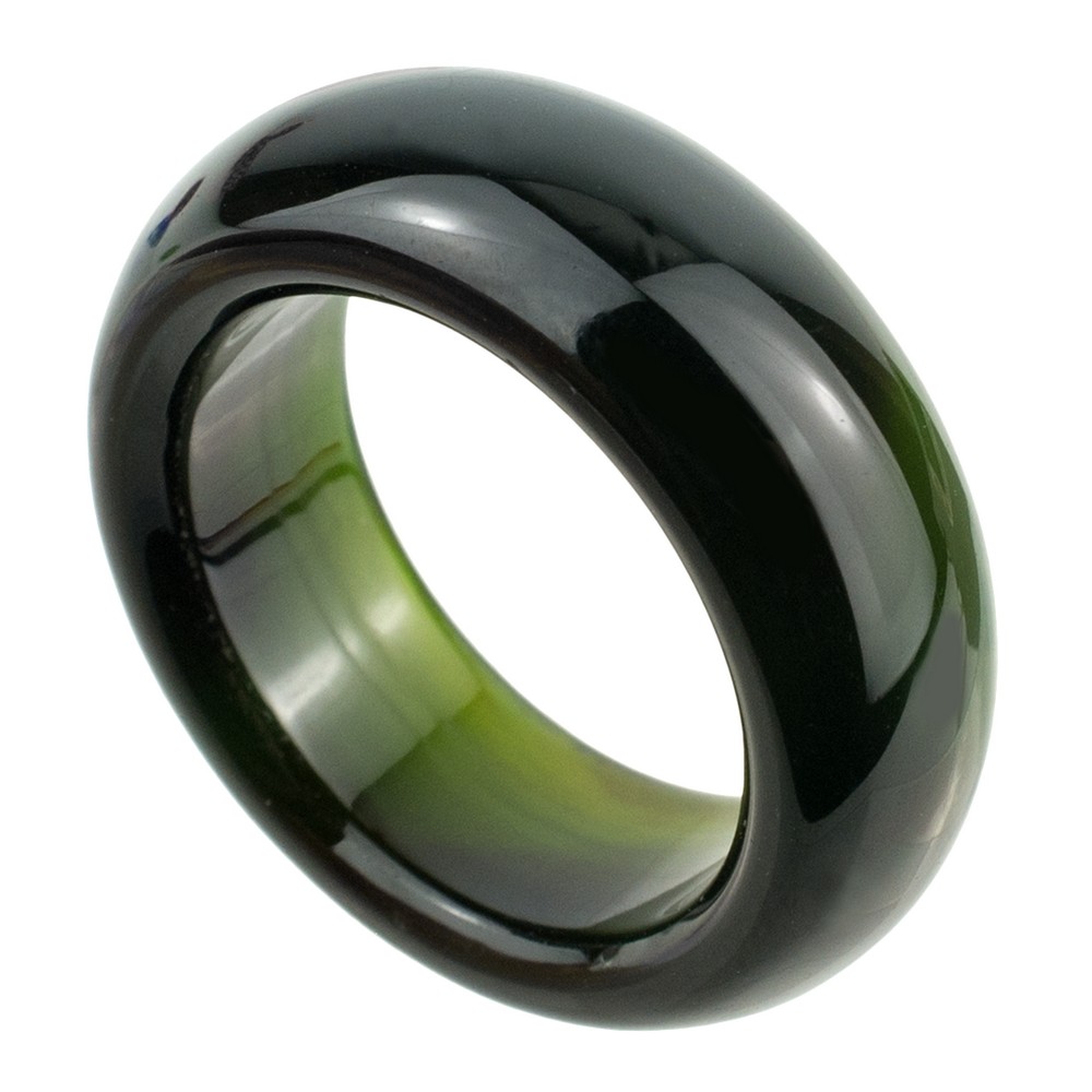 Ring stone agate green