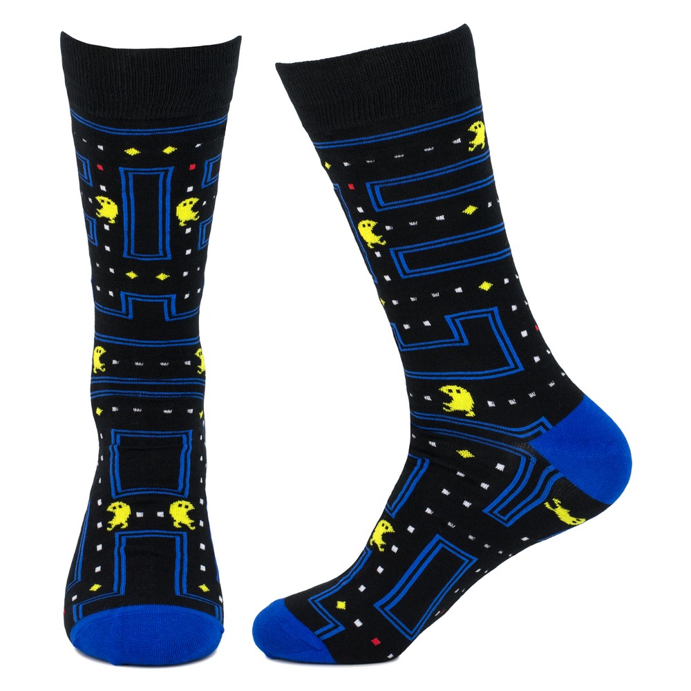 Socks cotton & spandex gents retro arcade game black - Image 2