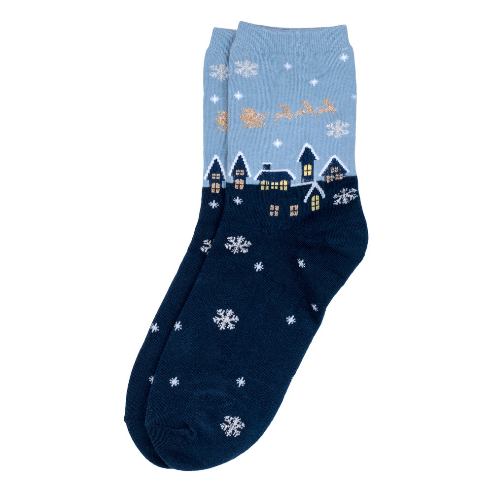 Socks cotton & spandex holy night blue