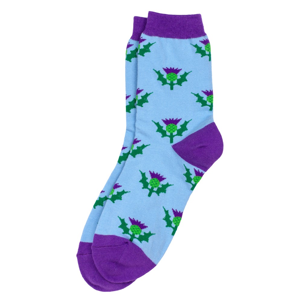 Socks cotton & spandex thistle purple