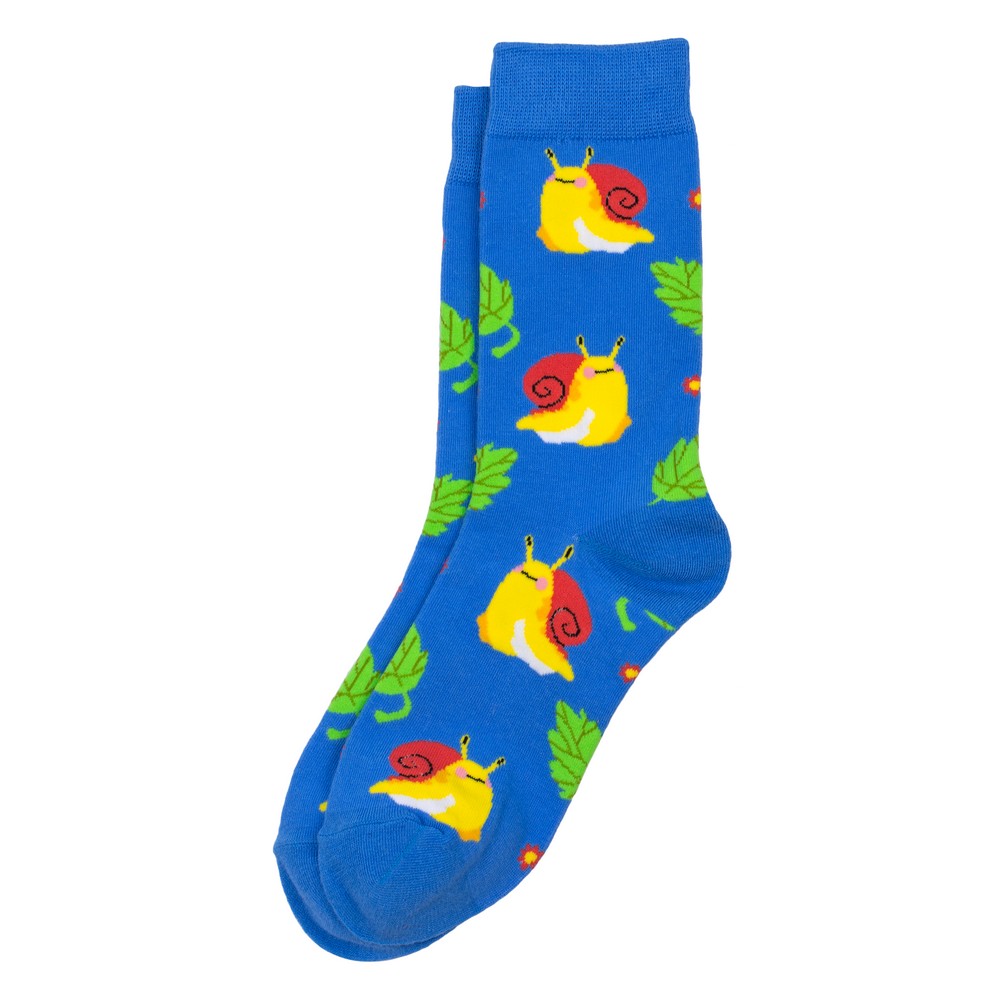 Socks cotton & spandex snails pace blue