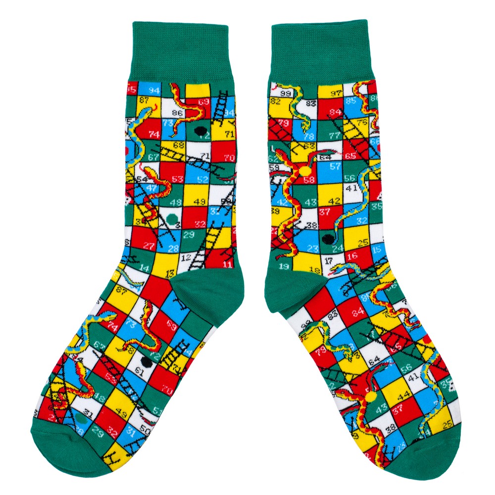 Socks cotton & spandex snakes & ladders
