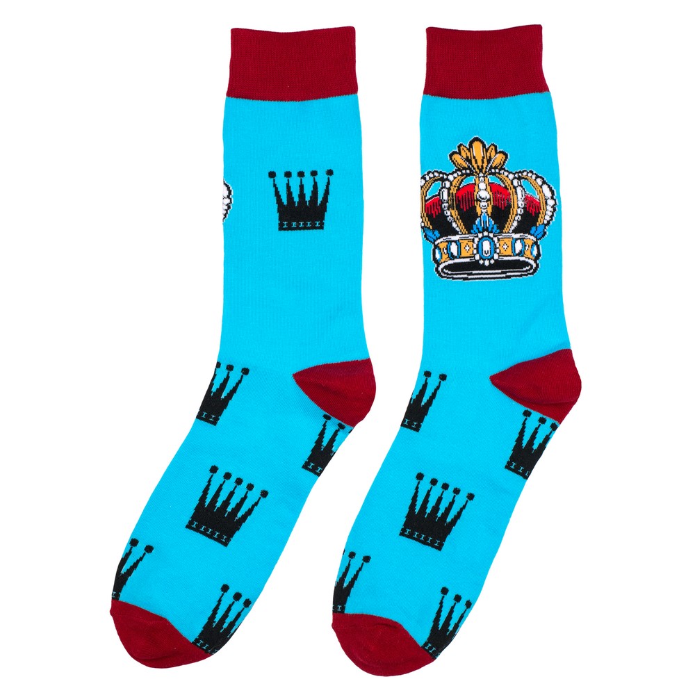 Socks cotton & spandex gents coronation day blue