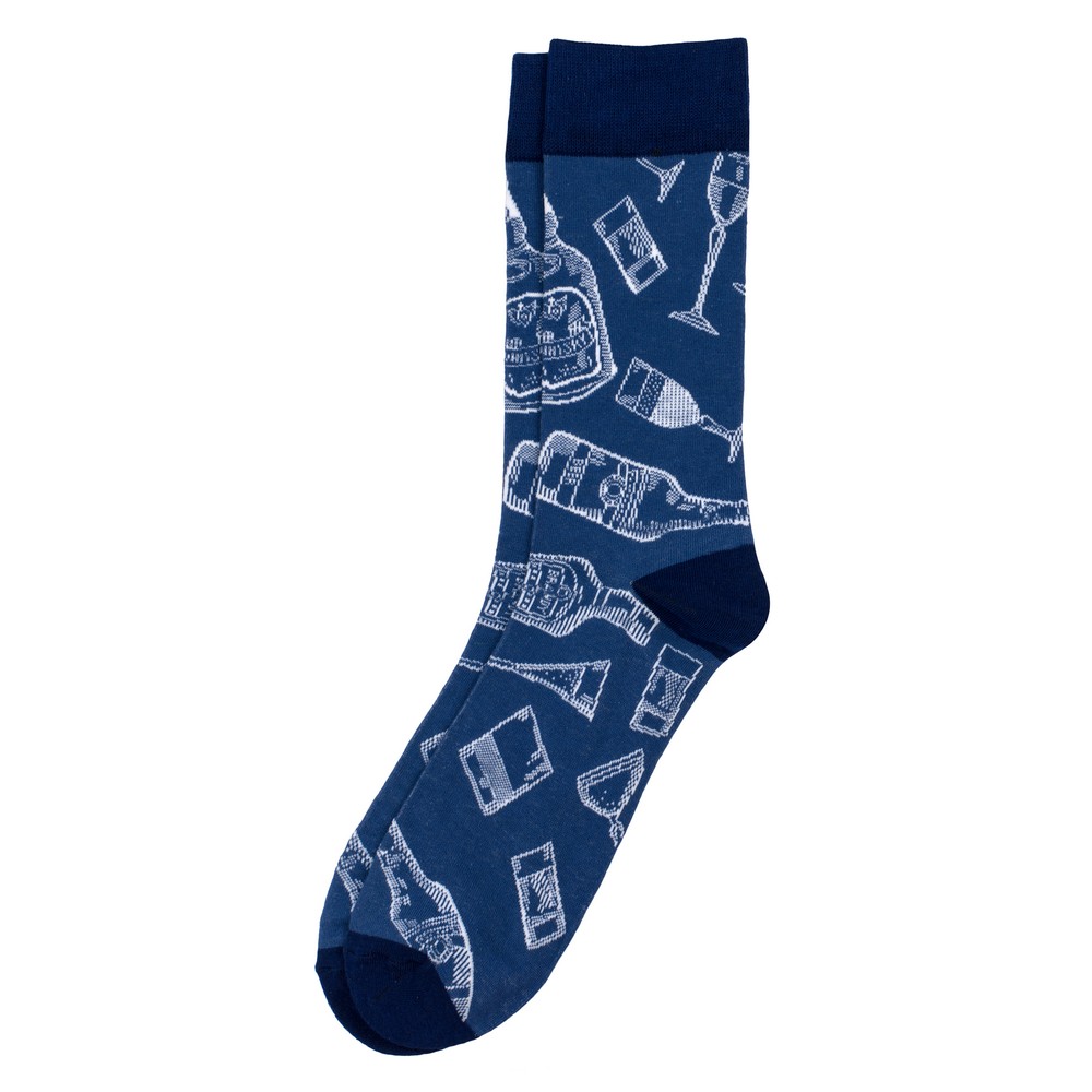 Socks cotton & spandex gents wine cellar navy blue