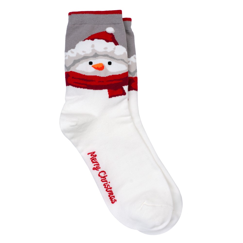Socks cotton & spandex jolly snowman