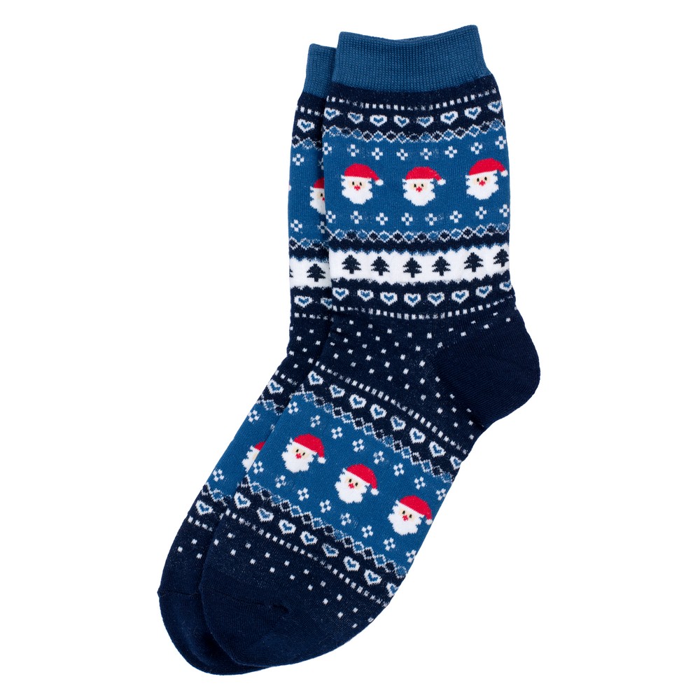 Socks cotton & spandex santa fairisle