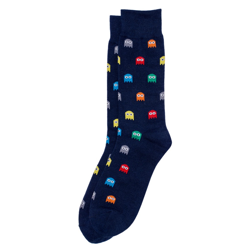 Socks bamboo & spandex gents arcade ghost navy blue