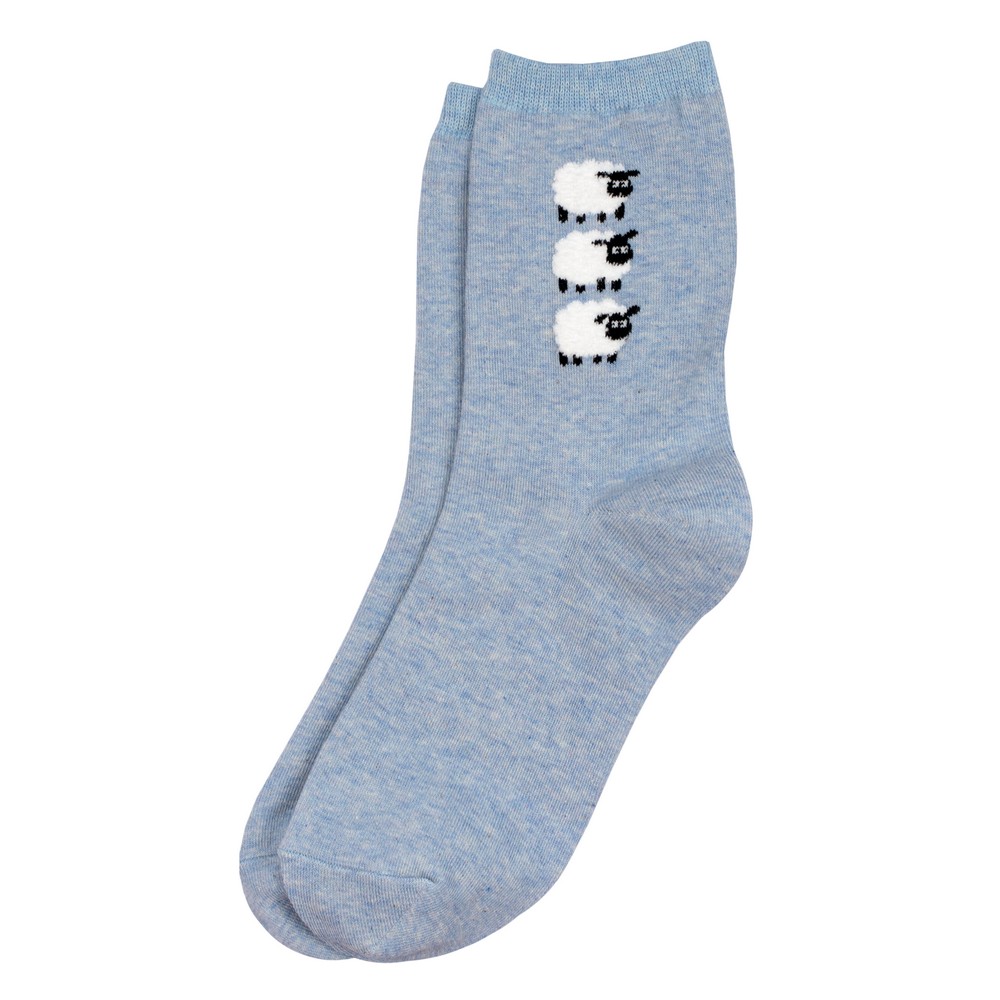 Socks cotton & spandex sheep trio blue
