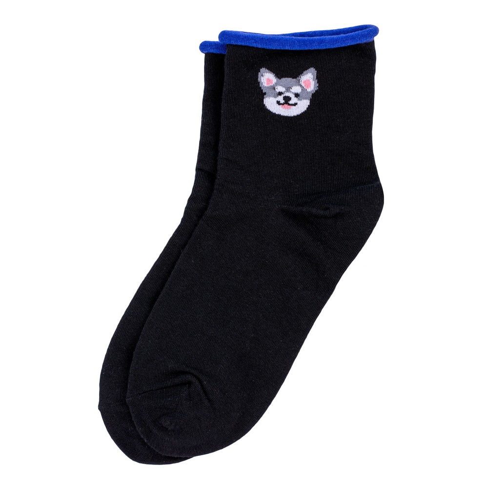 Socks cotton & spandex mans best friend black