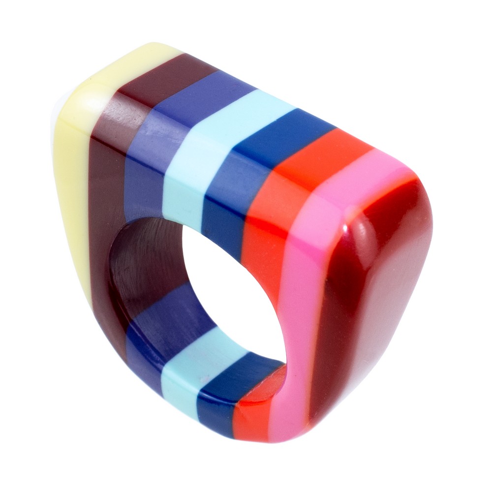 Ring resin stripe assorted colours