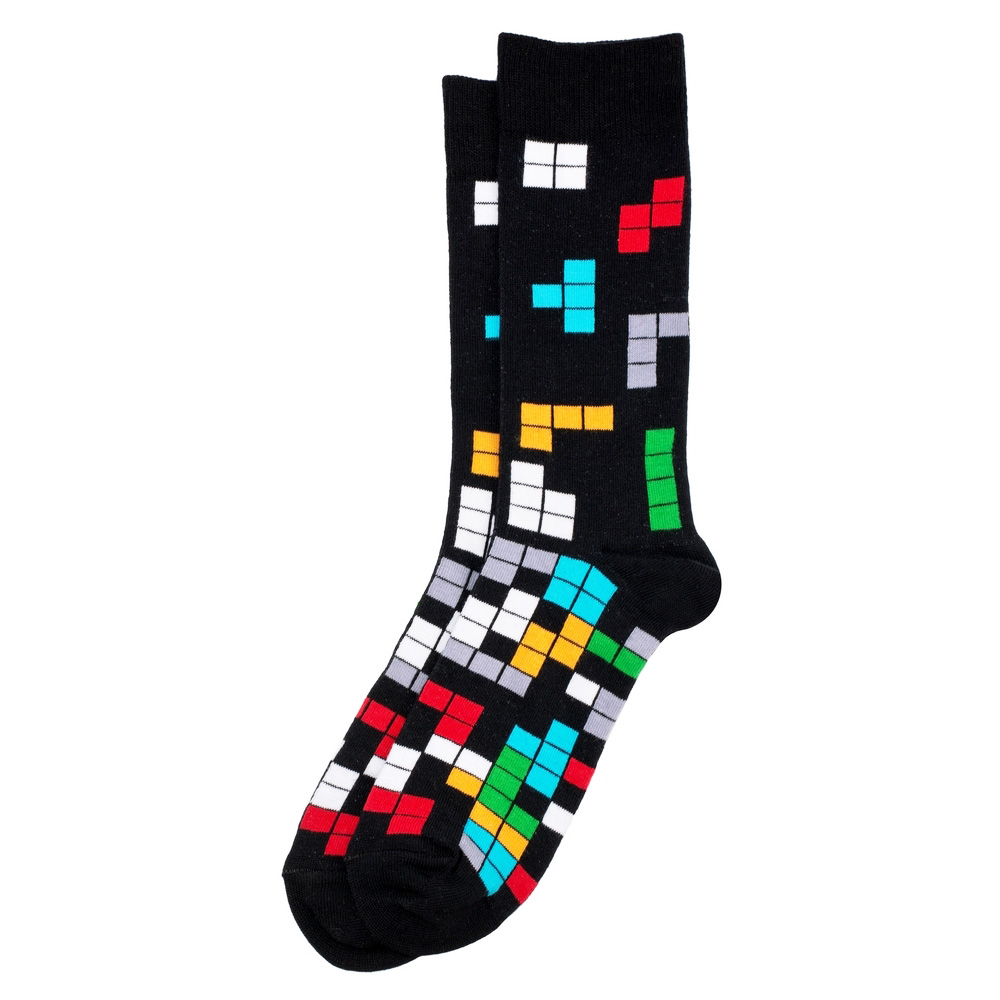 Socks bamboo & spandex gents tetris