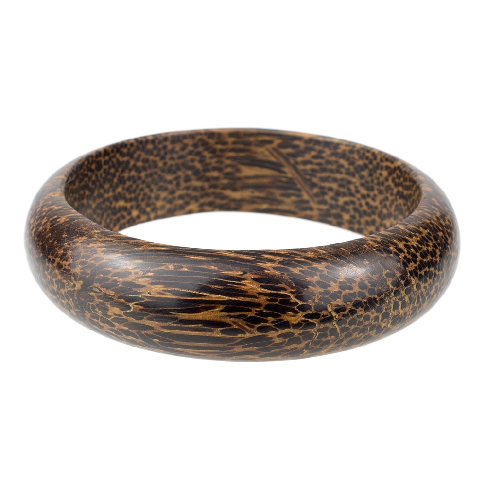 Bangle coconut wood 20 mm band brown