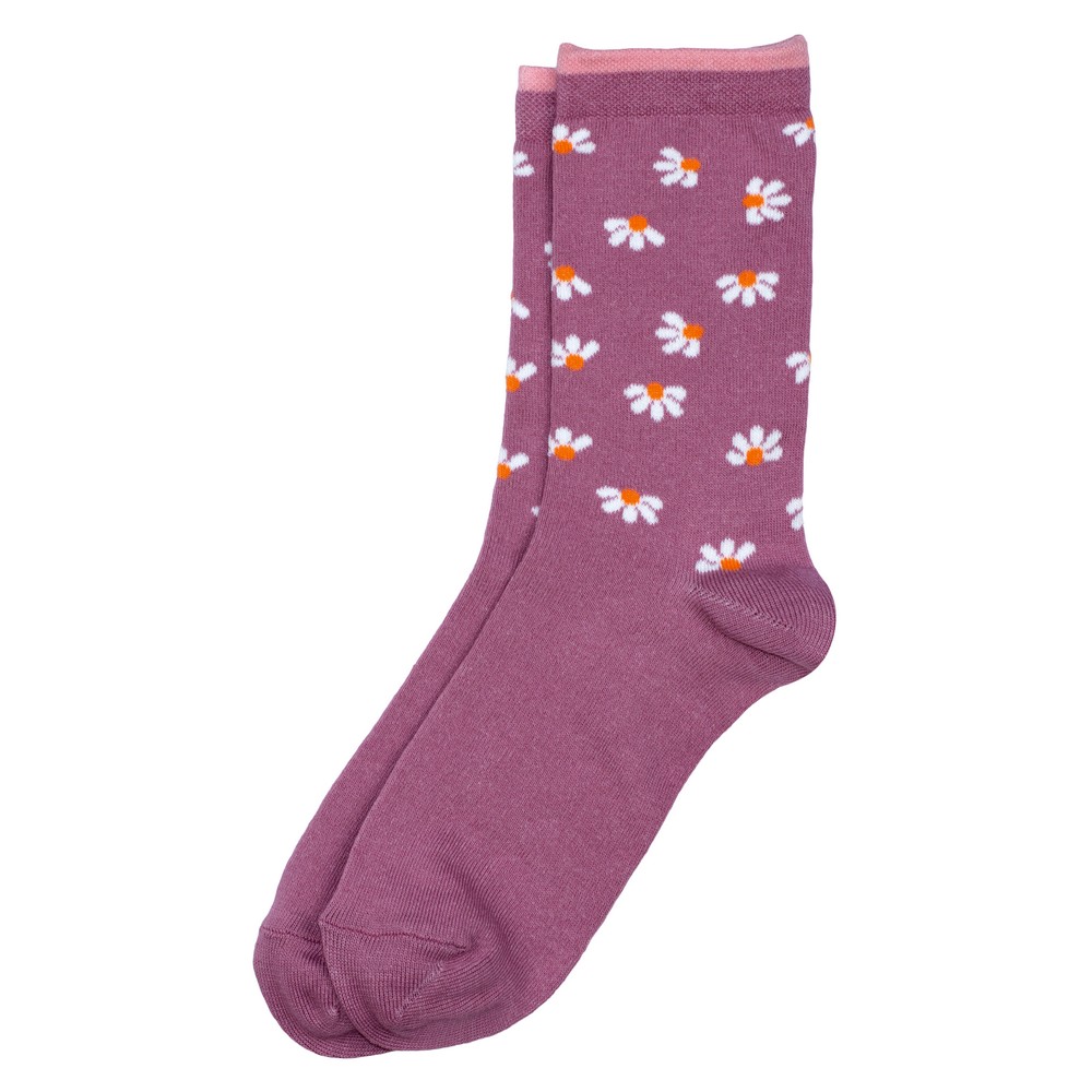 Socks cotton daisy days purple