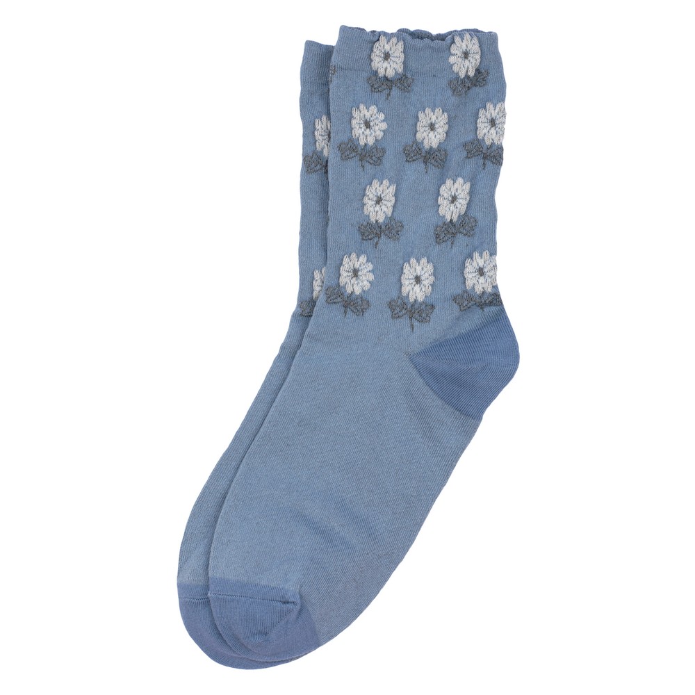 Socks cotton & spandex chic dahlia blue