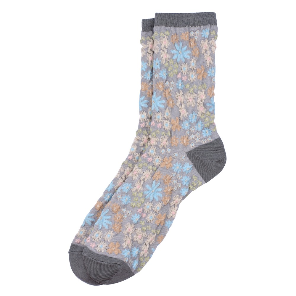 Socks cotton & spandex garden whimsy multicoloured