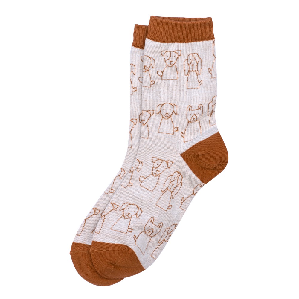 Socks cotton pup parade beige