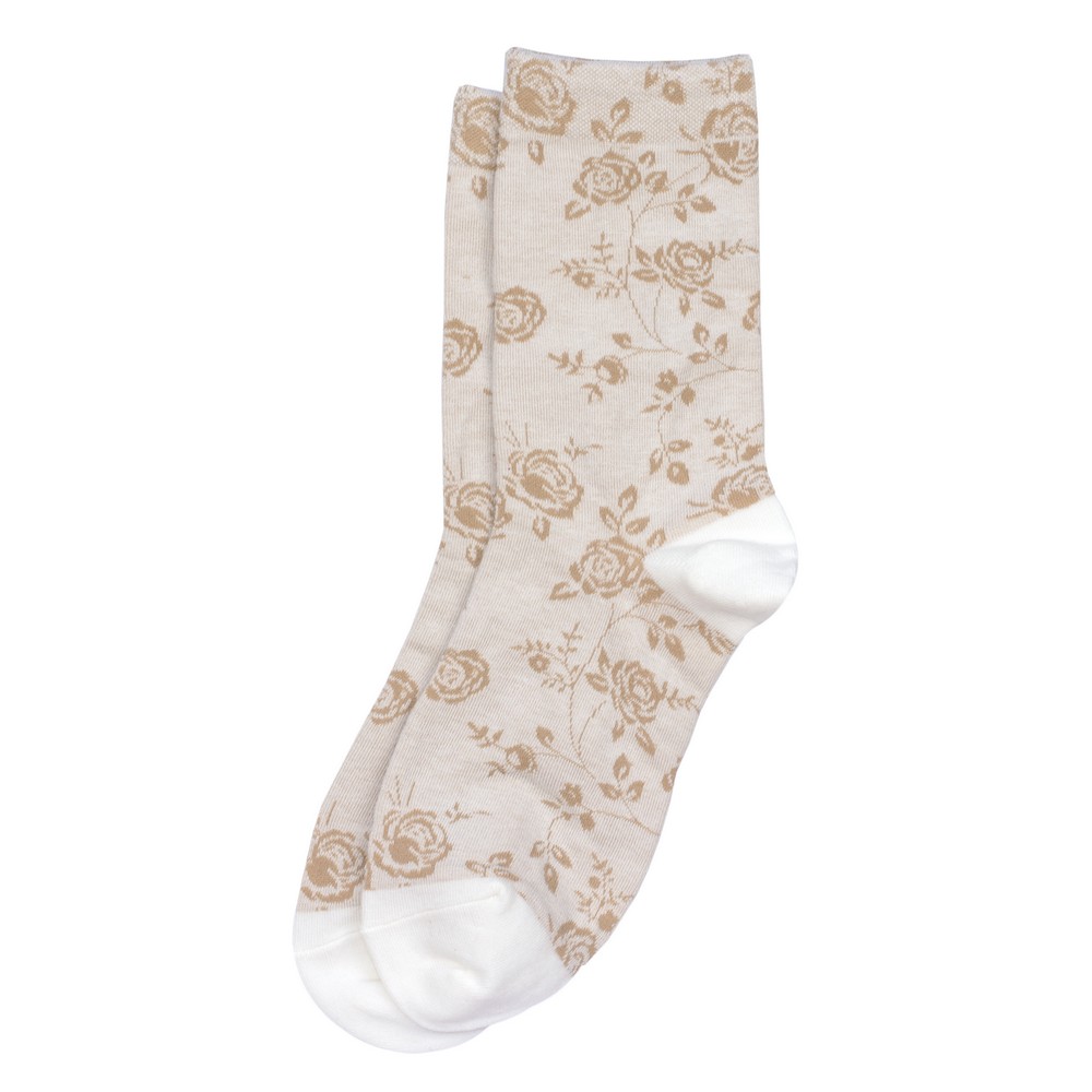 Socks cotton rose radiance off-white
