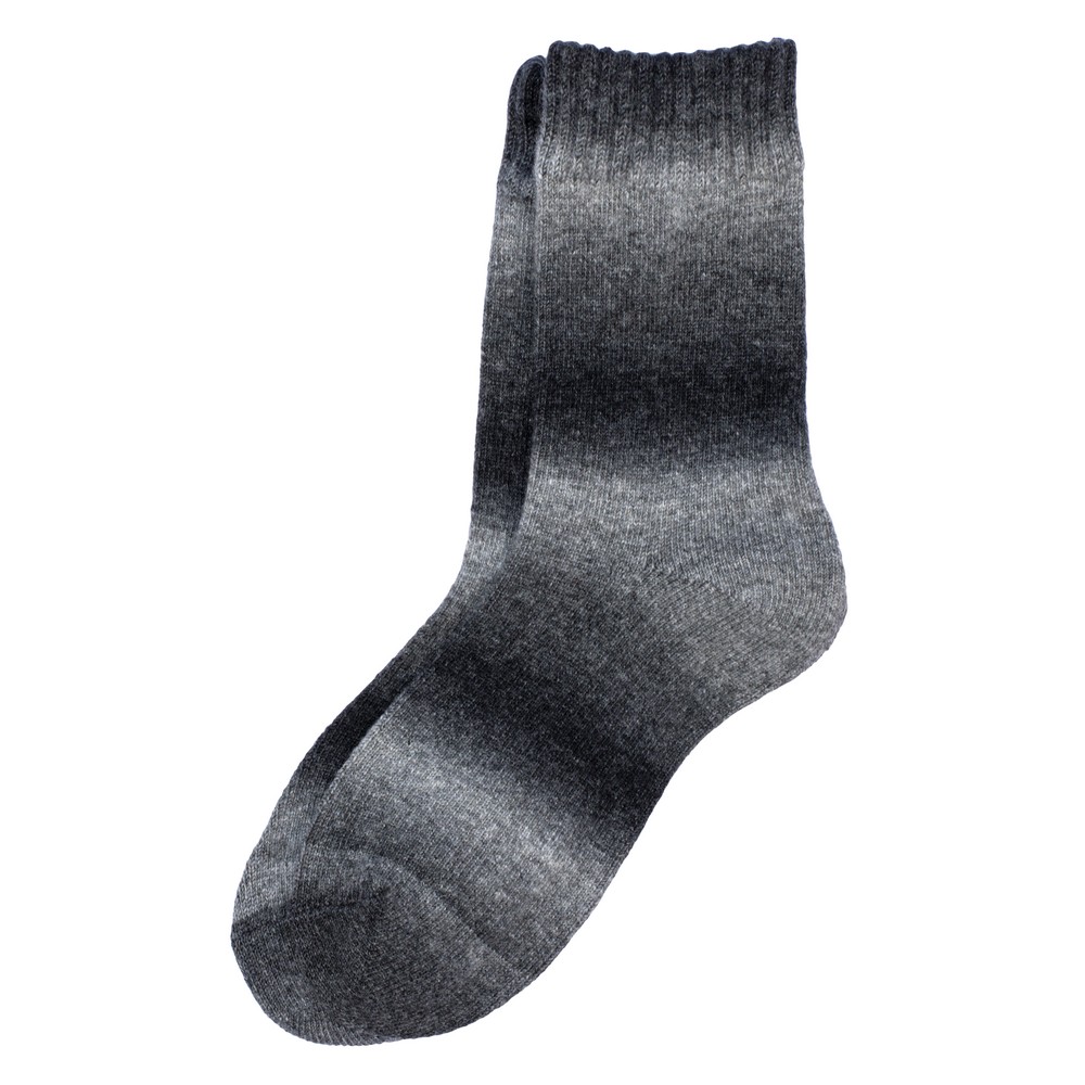 Socks acrylic & spandex knit block black