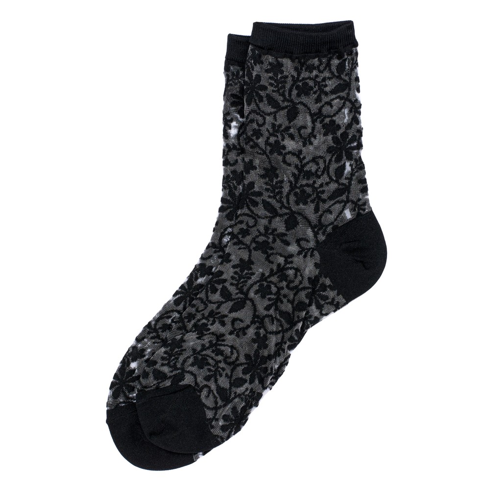 Socks sheer garden noir black