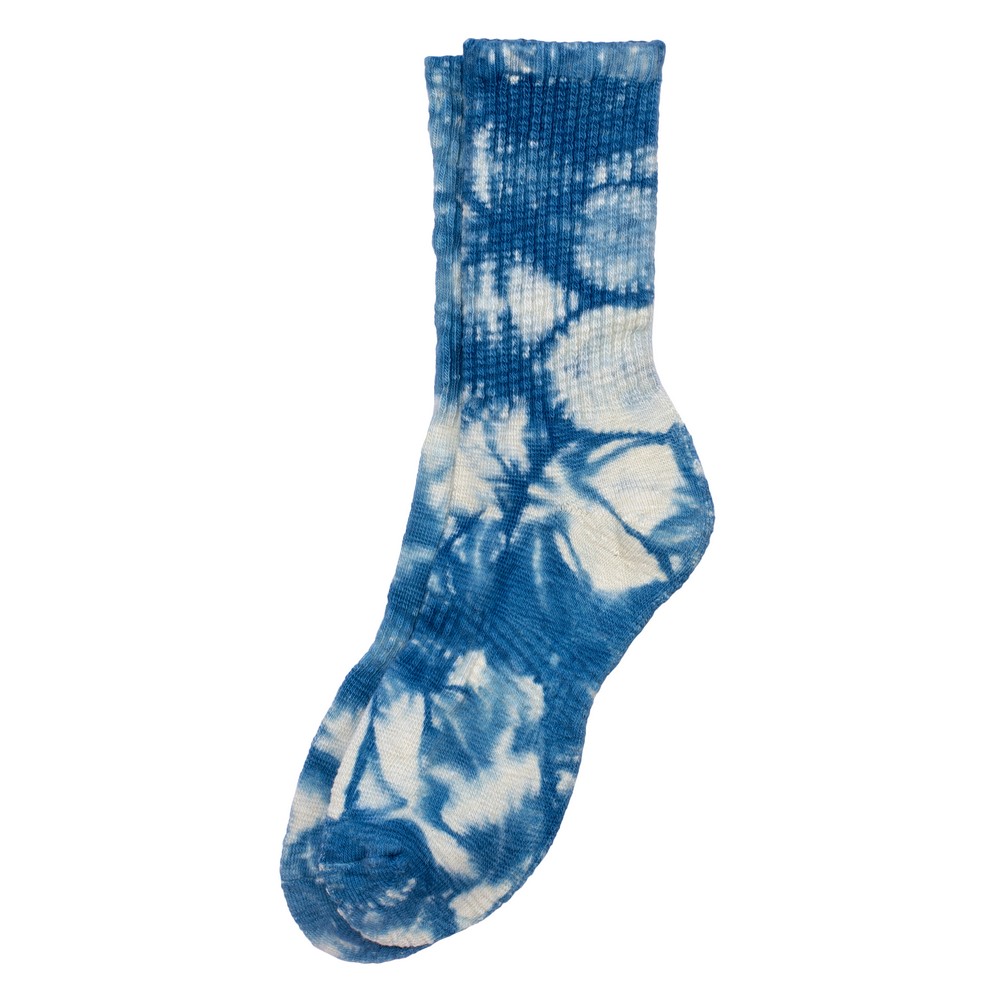 Socks cotton & spandex gents tie dye blue