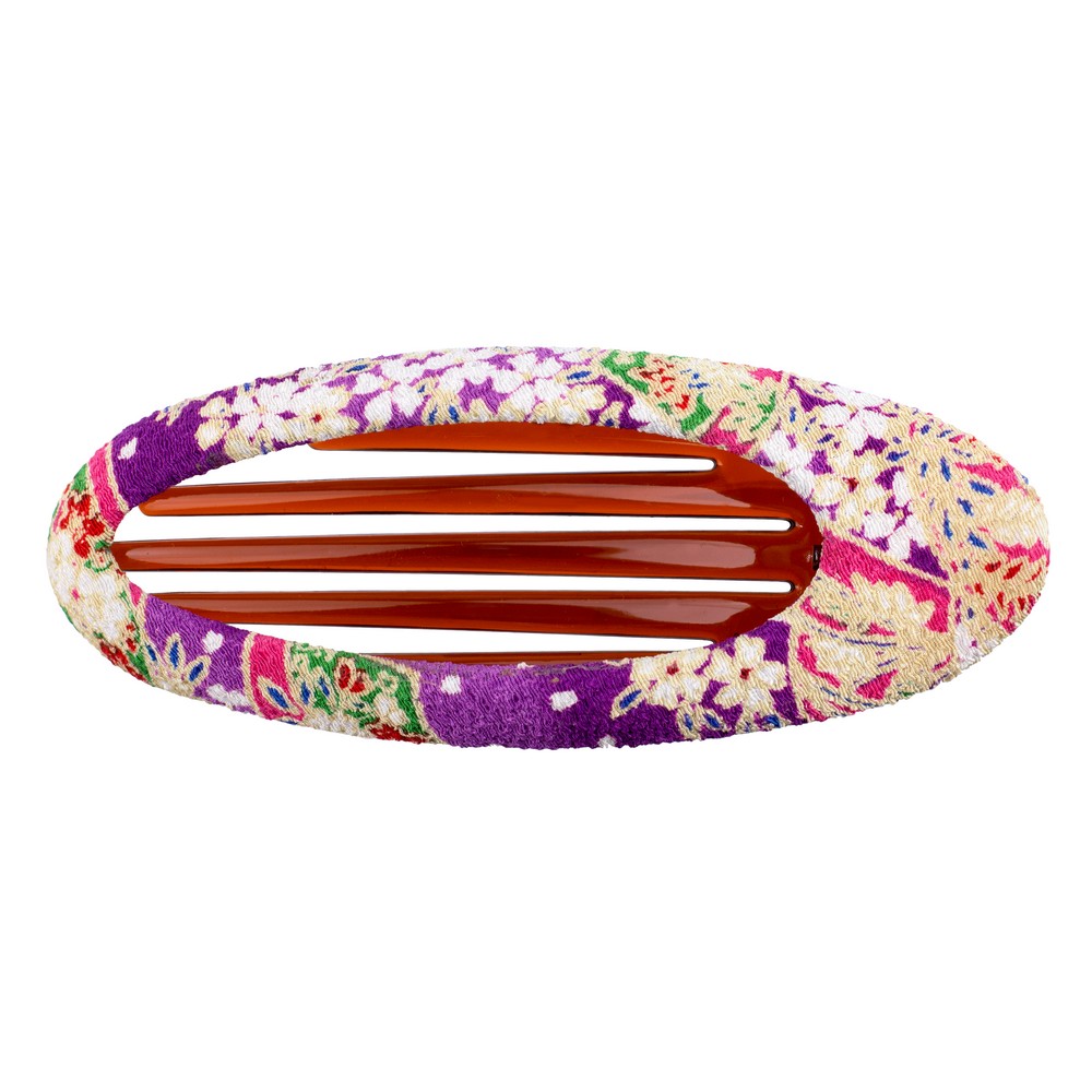 Hairwear cotton oval satomi clip multicoloured