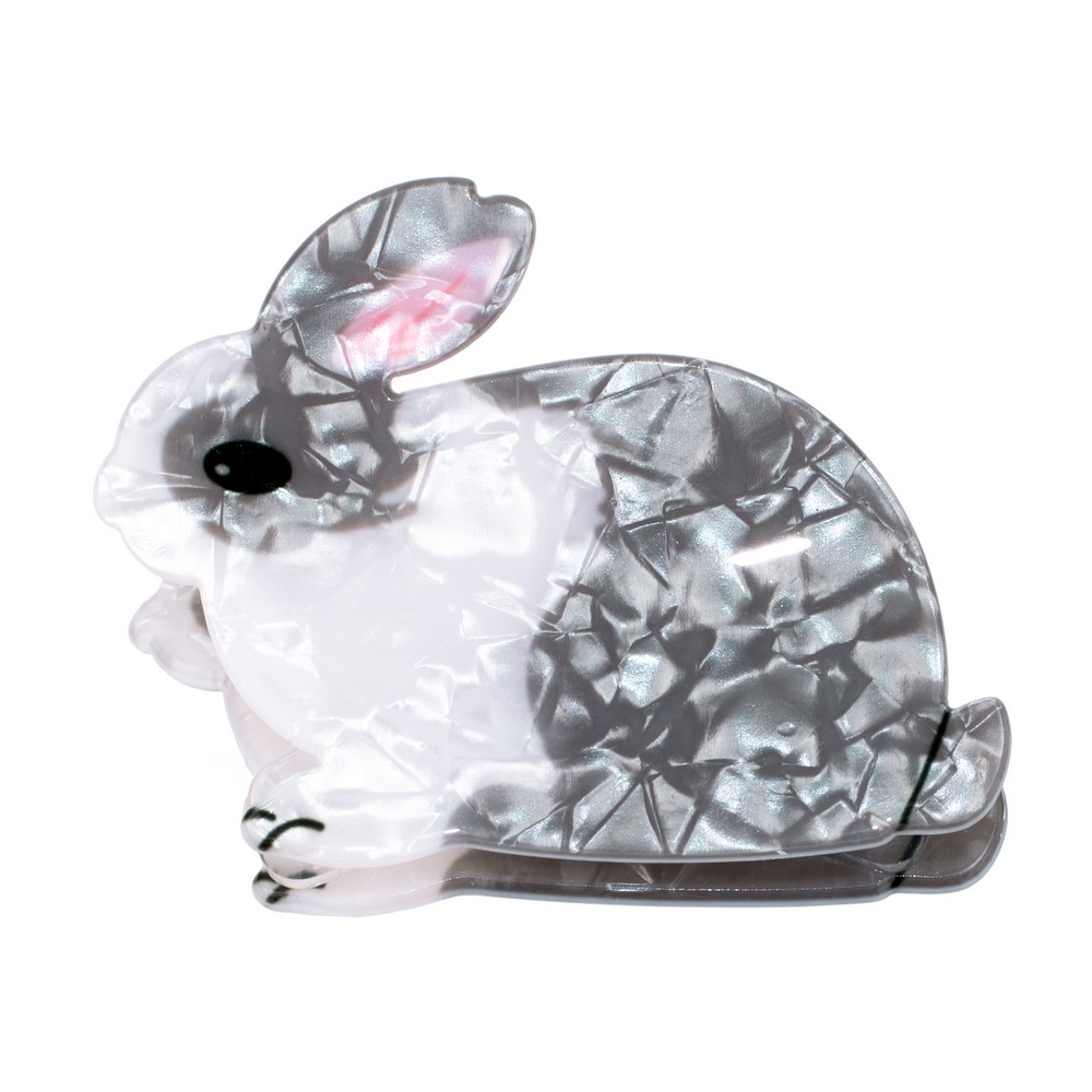 Hairwear claw clip bunny rabbit multicoloured