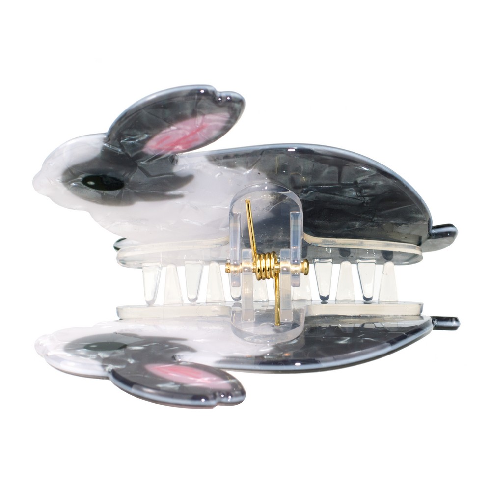 Hairwear claw clip bunny rabbit multicoloured - Image 2