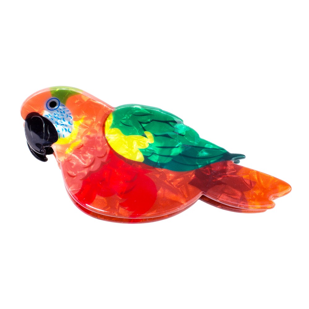 Hairwear claw clip parrot multicoloured