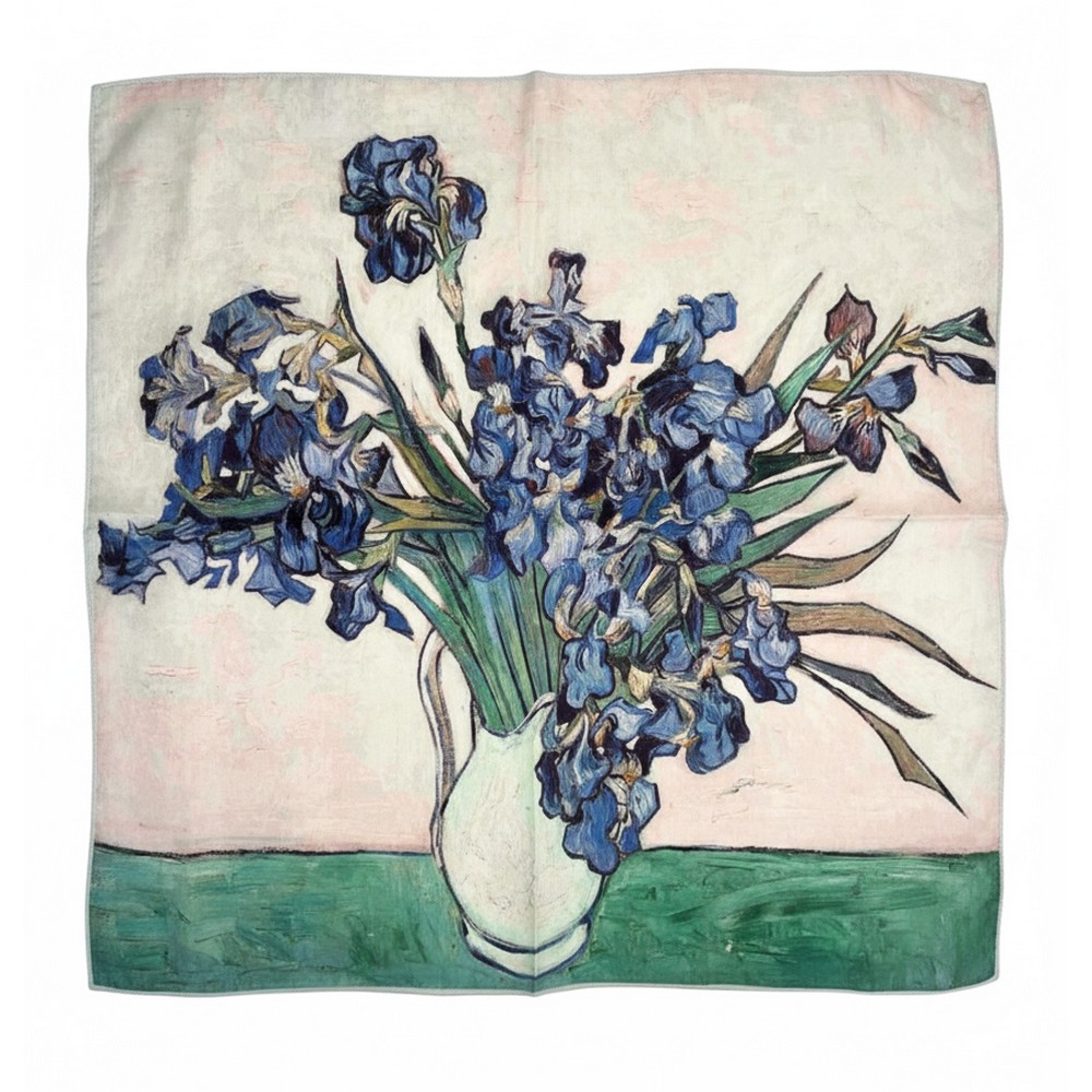 Scarf kerchief Van Gogh irisis multicoloured