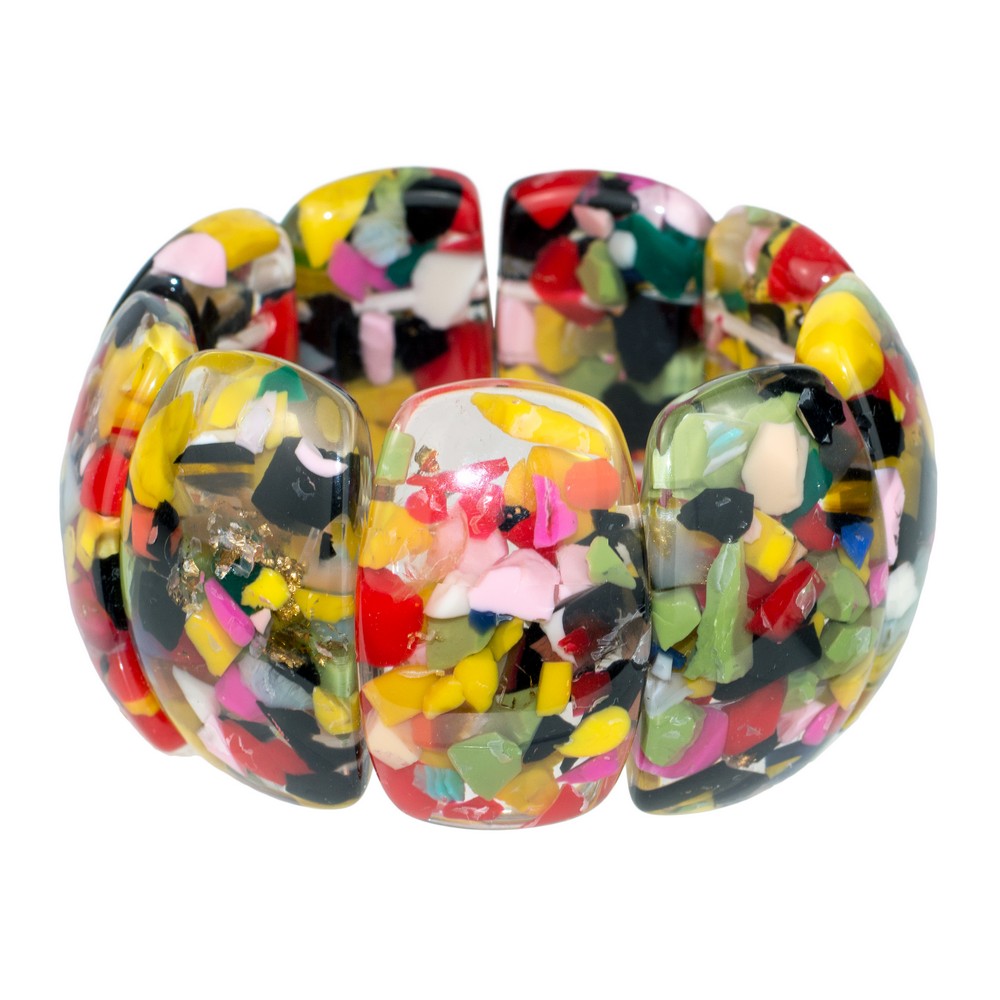 Bracelet chunky segment multicoloured