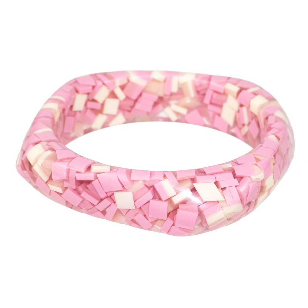 Bracelet crazy speckle pink