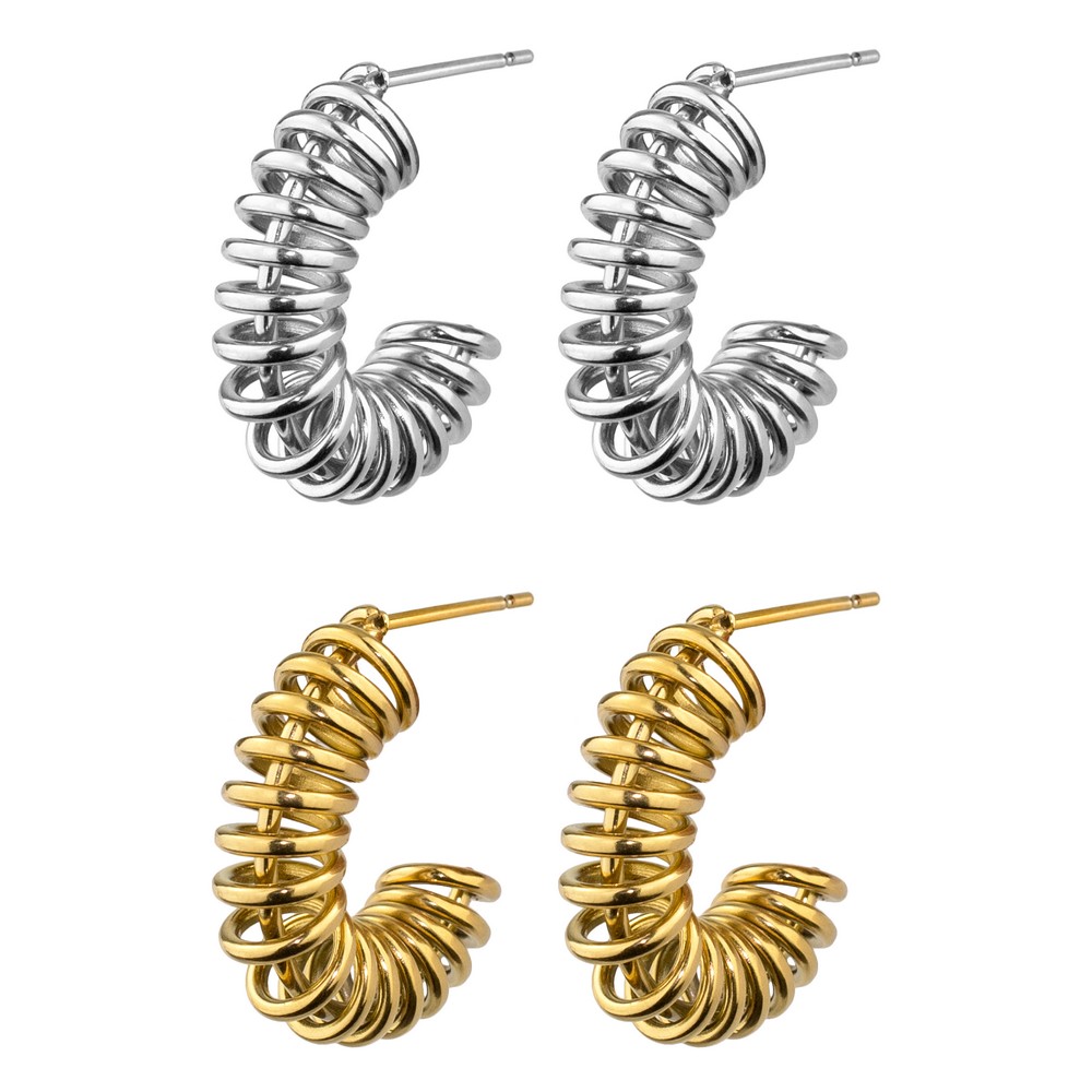 Hoop earring coil